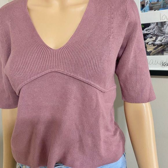 SUZY SHIER TOP DUSTY PINK TOP - Picture 2 of 5